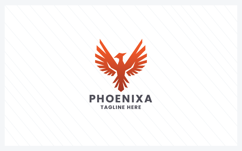 phoenixa bird animal pro logo original
