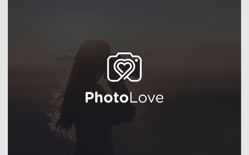 photo love camera heart logo original