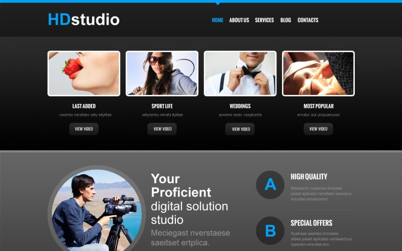 photo studio responsive joomla template original