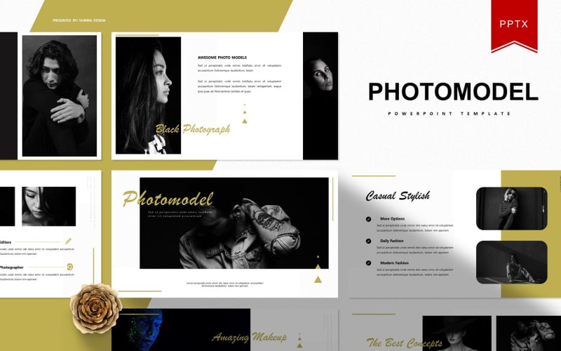 photomodel powerpoint template original