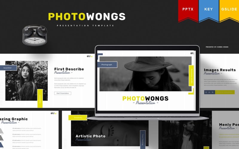 photowongs keynote googleslide powerpoint template original