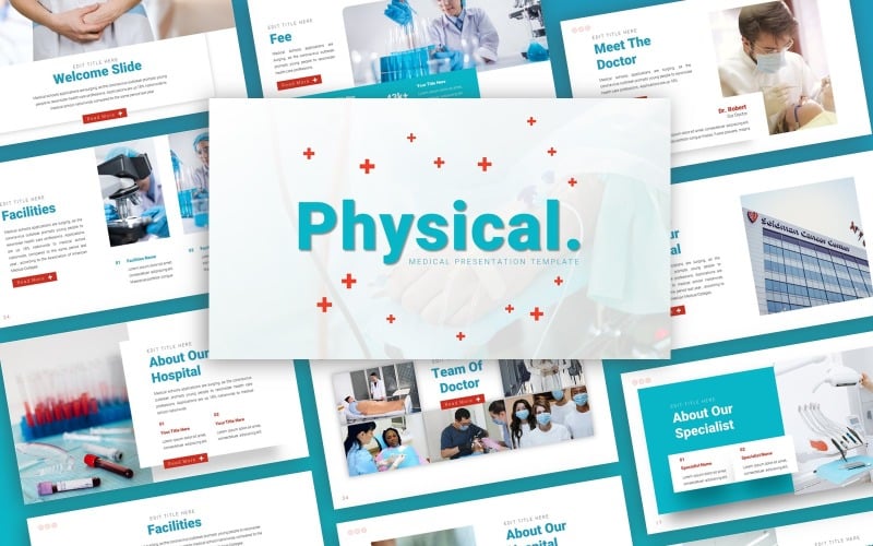 physical medical presentation powerpoint template original