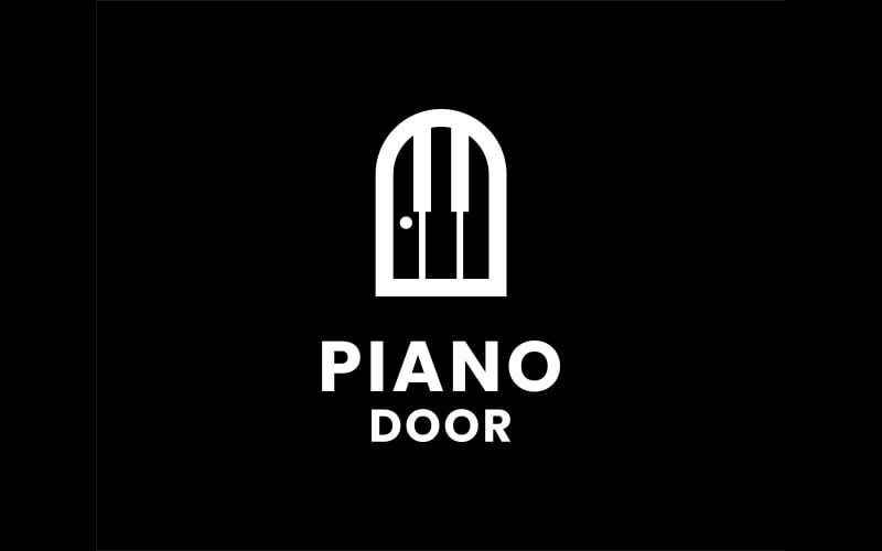 piano door logo illustration original