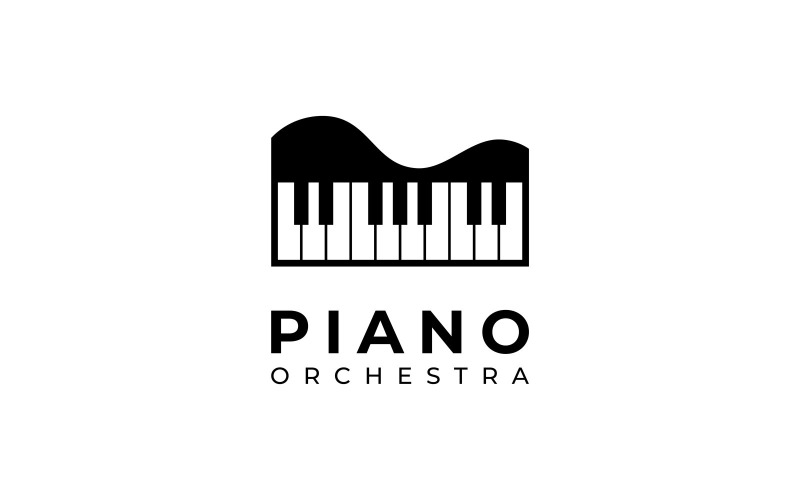 piano keyboard orchestra logo original