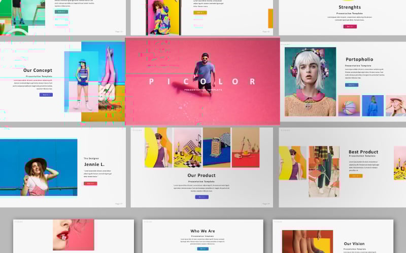 picolor presentation powerpoint template original