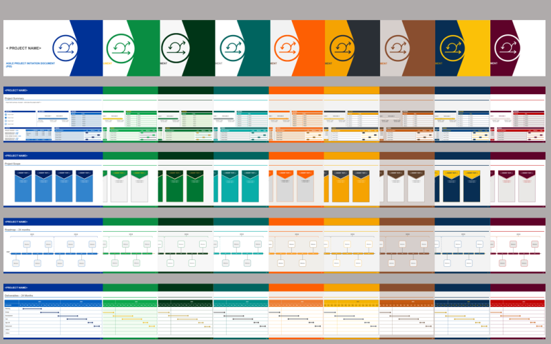 pid project initiation document colour schemes slides original
