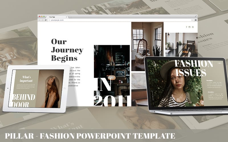 pillar fashion powerpoint template original