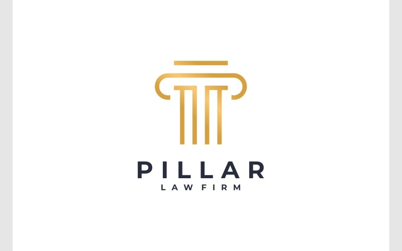 pillar law gold luxury logo original