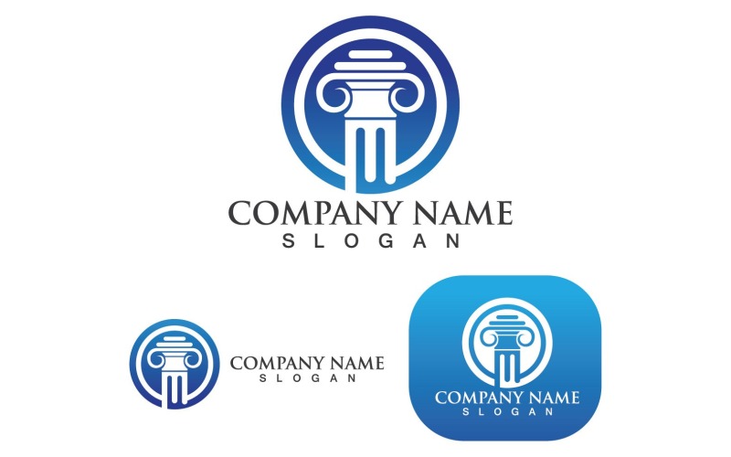 pillar logo and symbol vector v original