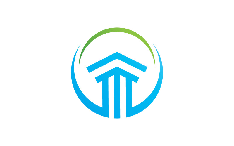 pillar logo template column vector illustration design v original