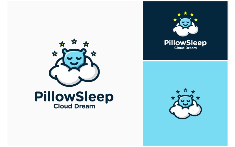 pillow sleep cloud dream logo original