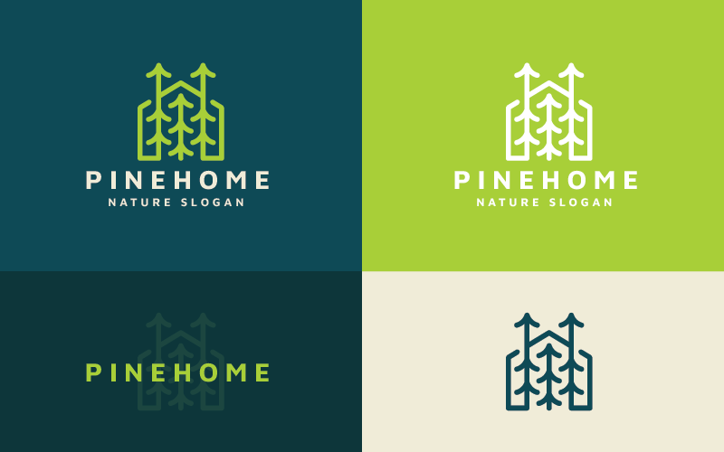pine home real estate logo original