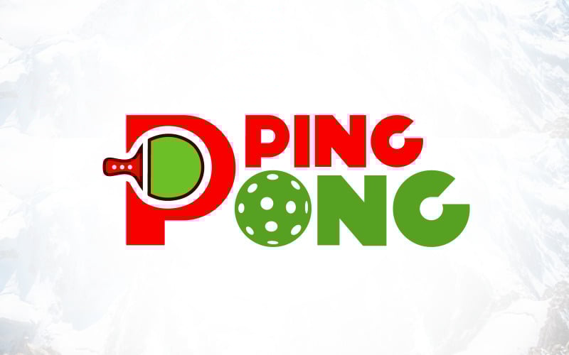 ping pong table tennis logo design original