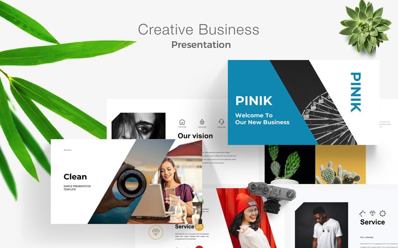 pinik creative business powerpoint template original
