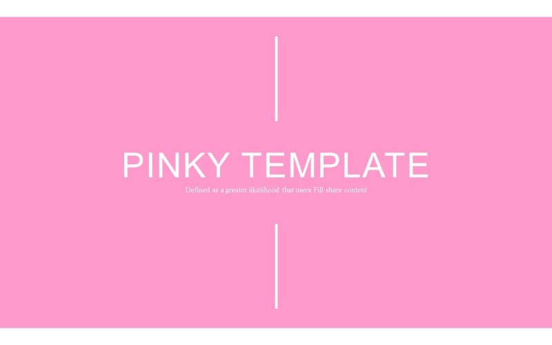 pinky powerpoint template original