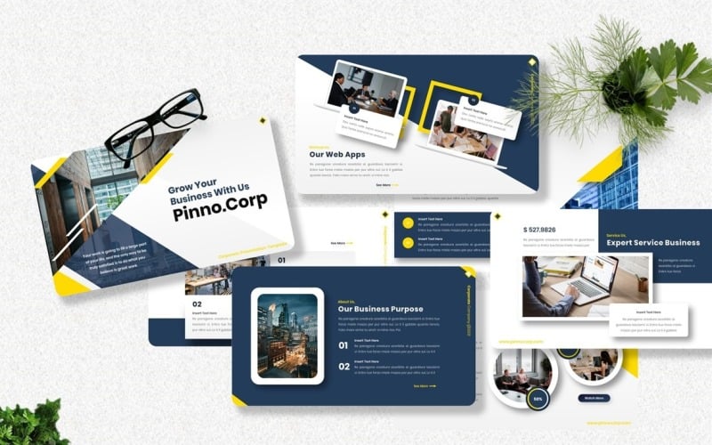 pinno corporate powerpoint templates original