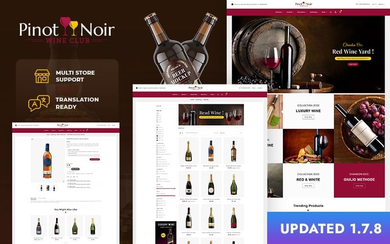 pinotnoir wine drinks and tobacco prestashop ecommerce theme original