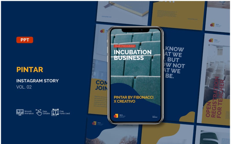 pintar business instagram story powerpoint template original