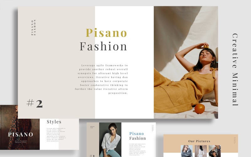 pisano lookbook powerpoint template original