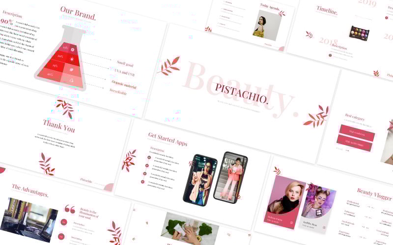 pistachio beauty powerpoint template original