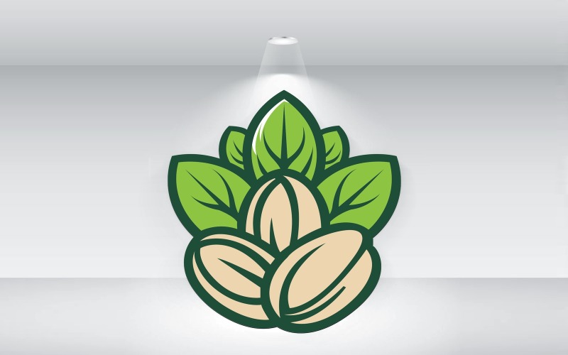 pistachio logo template vector format original