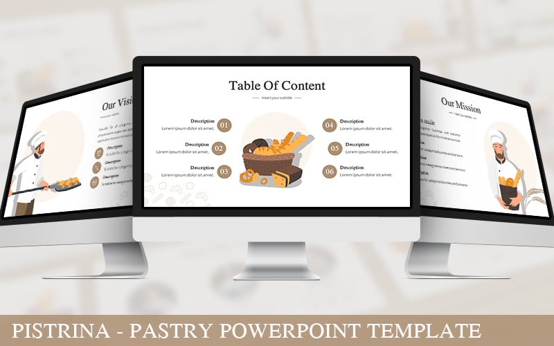 pistrina pastry powerpoint template original