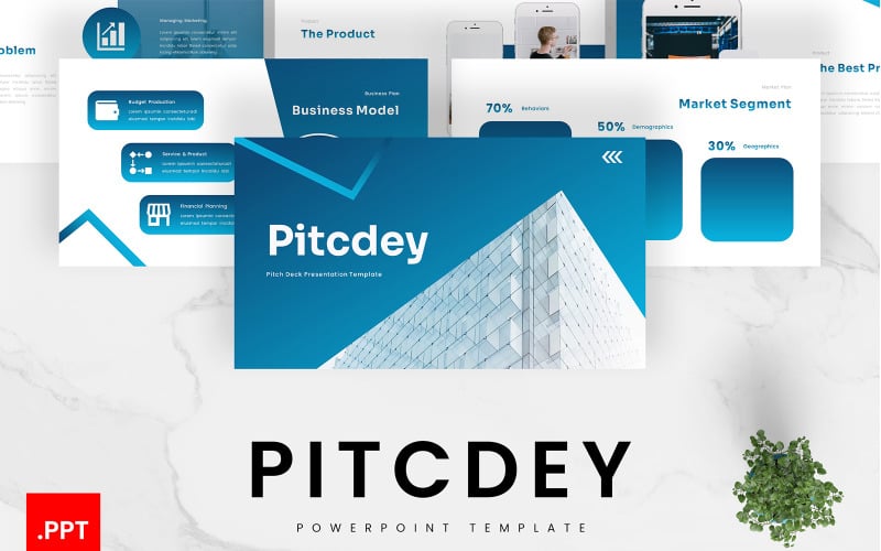pitcdey pitch deck powerpoint template original