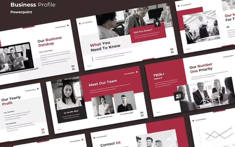 pitch business powerpoint template original
