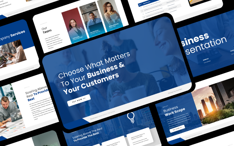 pitch business presentation template original