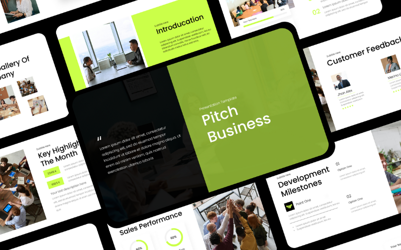 pitch business report powerpoint original