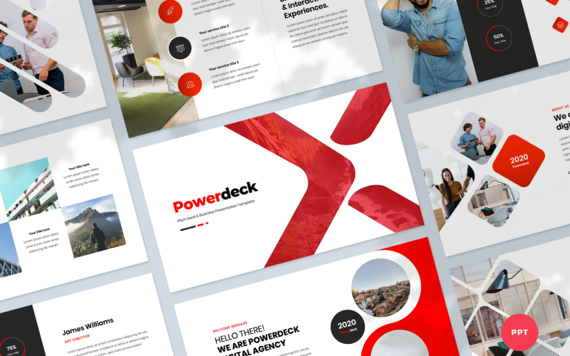 pitch deck amp business presentation powerpoint template original