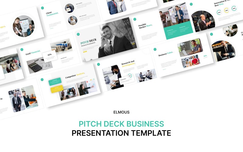 pitch deck business powerpoint presentation template original