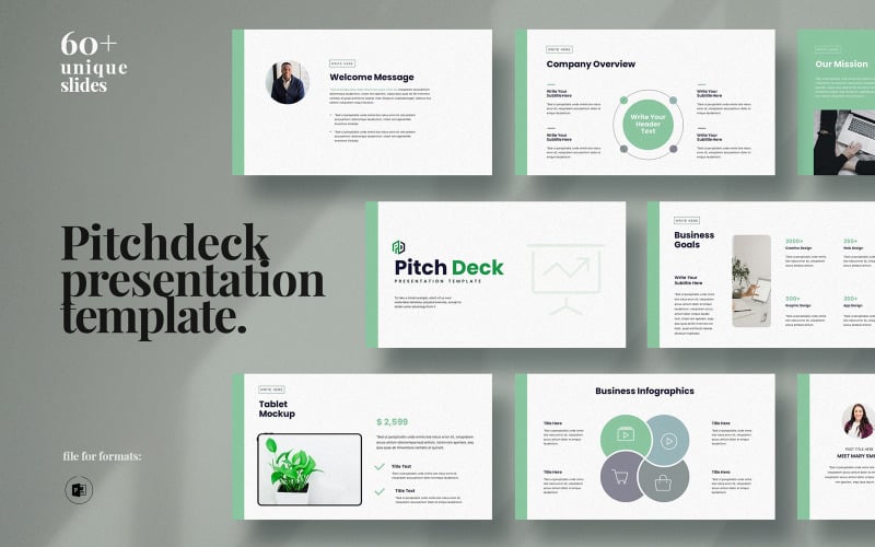 pitch deck layout powerpoint presentation template original