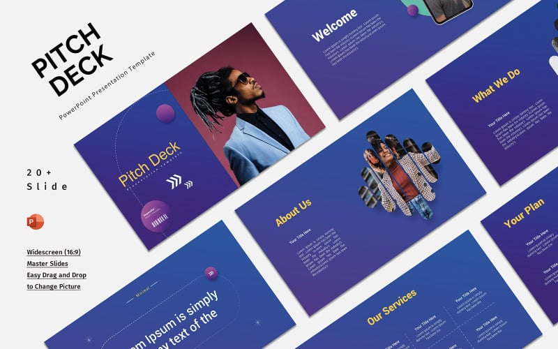 pitch deck portfolio powerpoint presentation template original