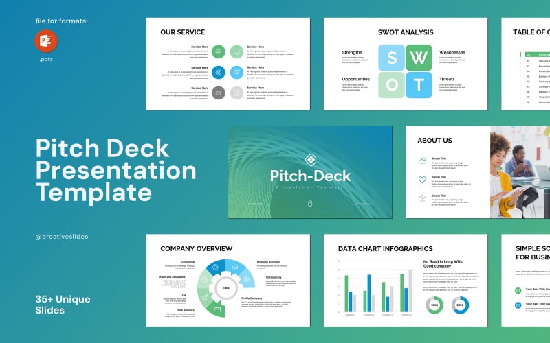 pitch deck powerpoint best template original