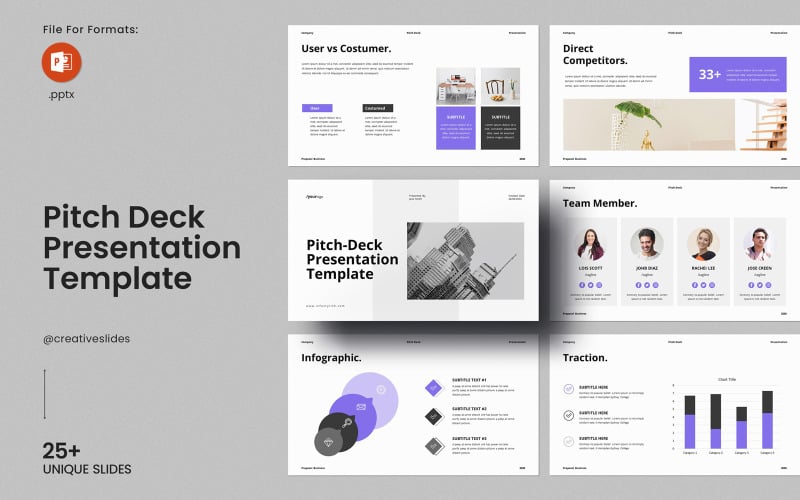 pitch deck powerpoint presentation layout original