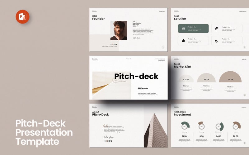 pitch deck powerpoint template original