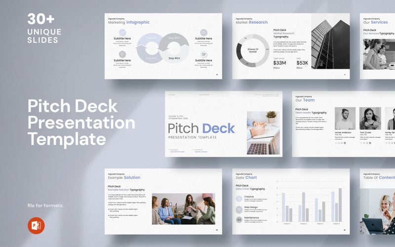 pitch deck powrepoint template original