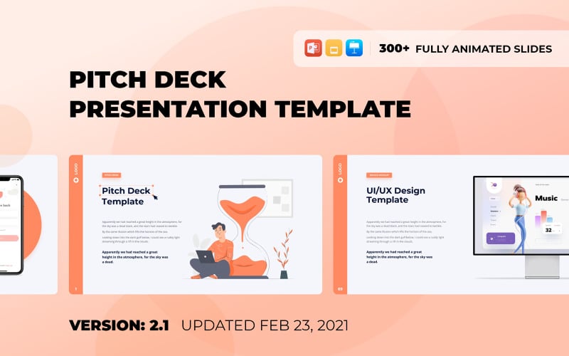pitch deck smooth animated powerpoint template original