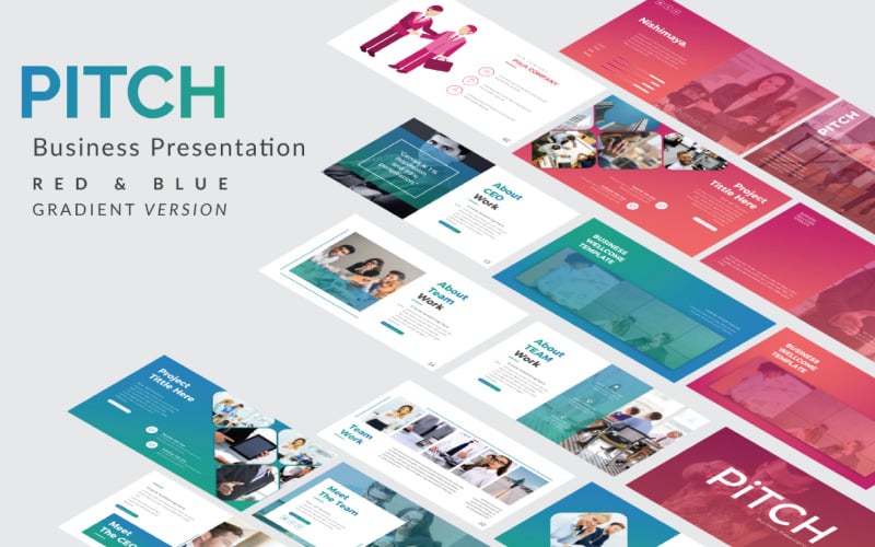 pitch presentation powerpoint template original