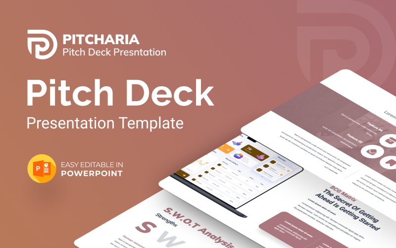 pitcharia pitch deck powerpoint presentation template original