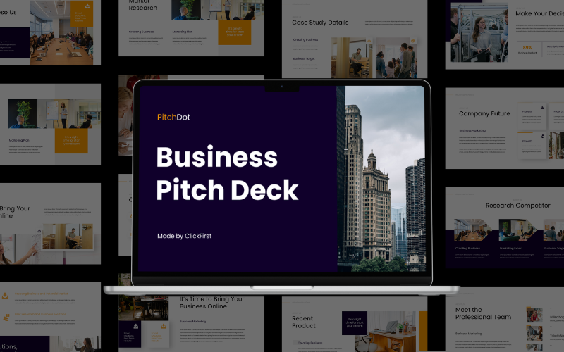 pitchdot business pitch deck presentation original