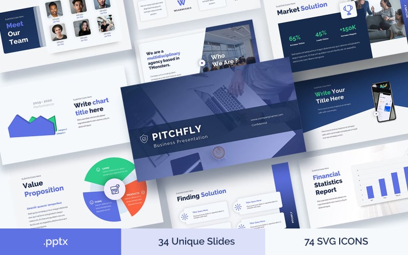 pitchfly business startup amp agency pitchdeck powerpoint template original