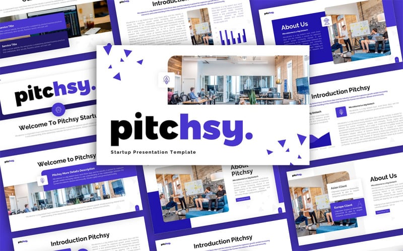 pitchsy startup multipurpose powerpoint presentation template original