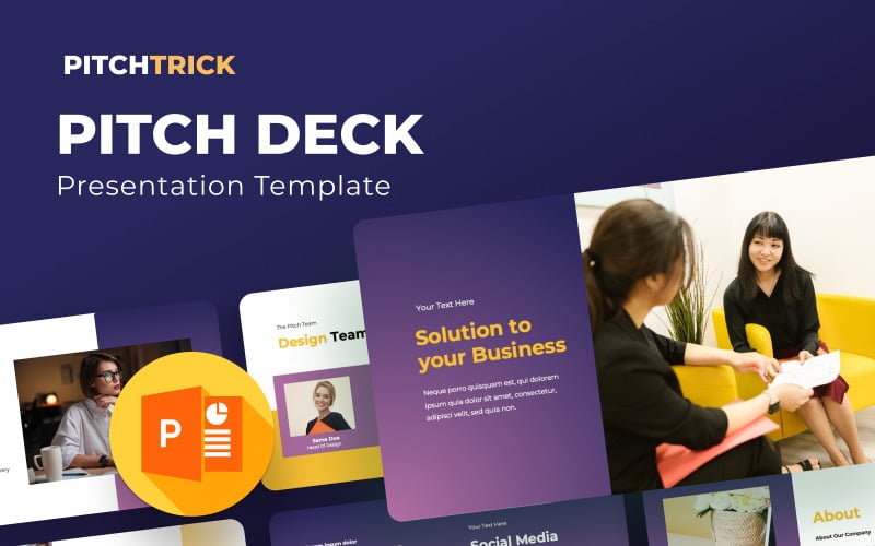 pitchtrick pitch deck powerpoint presentation template original