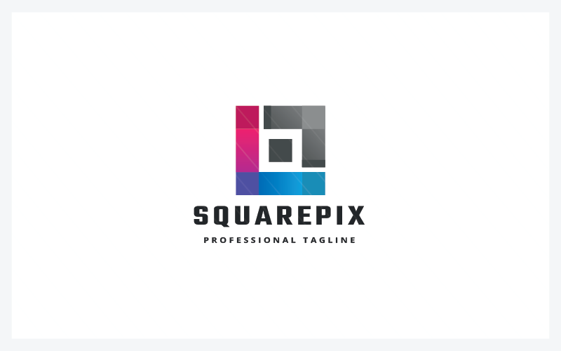 pixel square technology logo original