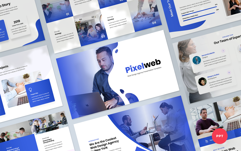 pixelweb web design agency presentation template original