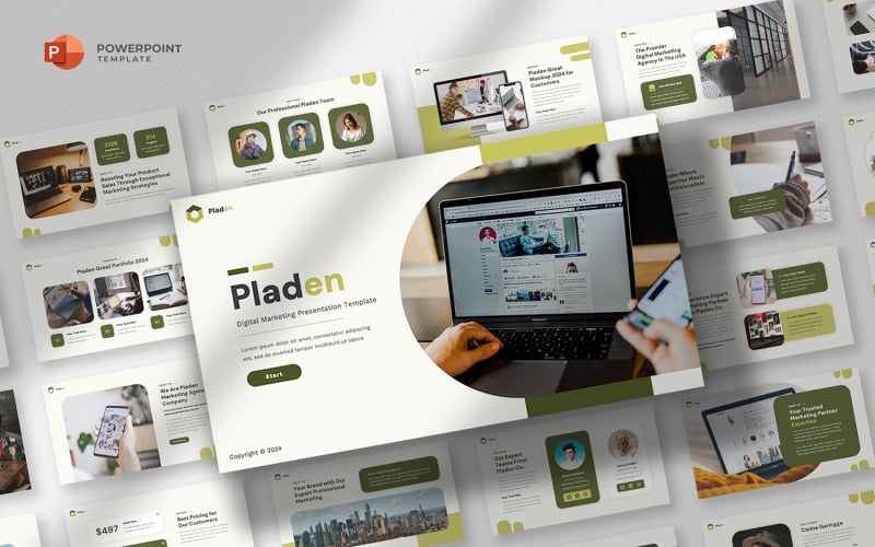 pladen marketing strategy powerpoint template original