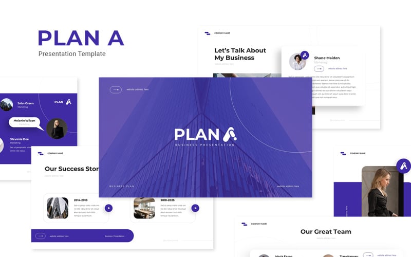 plan a business powerpoint template original