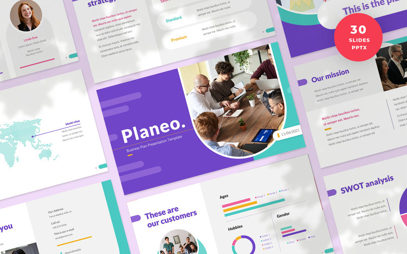 planeo business plan presentation powerpoint template original